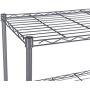 JEROAL 4-Tier Wire Shelving, Metal Wire Shelf Storage Rack, Durable Organizer Unit Perfect for Kitchen Garage Pantry Organization in Grey,21Wx14 Dx46.5 H