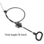 TOVOT 2 PCS 38.5” D-Ring Release Handle Pull Recliner Cable Replacements Release Pull Cables for Sofa Chair TOVOT 2 PCS 38.5” D-Ring Release Handle Pull Recliner Cable Replacements Release Pull Cables for Sofa Chair