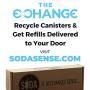 Soda Sense 60L CO2 Carbonator, Compatible with Sodastream Appliances, Cartridge Refill Set of 2 pcs