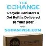 Soda Sense 60L CO2 Carbonator, Compatible with Sodastream Appliances, Cartridge Refill Set of 2 pcs