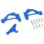 HONG YI-HAT Metal Front Suspension Bracket Shock Absorber Bracket Panhard Mount Suitable for 1/10 RC Crawler Axial SCX10 III AXI03007 Spare Parts (Color : Blue)