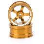 T best RC Wheel Hub, 4Pcs 1:10 Scale Quality Aluminium Alloy Remoted Control Car Wheel Rim Hubs RC Parts Accessory for HSP 94123 Touring Drift Car(Yellow)