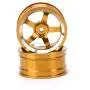 T best RC Wheel Hub, 4Pcs 1:10 Scale Quality Aluminium Alloy Remoted Control Car Wheel Rim Hubs RC Parts Accessory for HSP 94123 Touring Drift Car(Yellow)