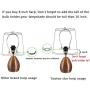 TooToo Star Lamp Shade Harp Holder and Light Base UNO Fitter Adapter Converter Finial Set, Detachable Parts (Brass, E27 Adapter, 8 inch)