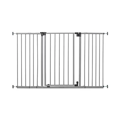 Summer Secure Space Extra-Wide Safety Baby Gate, Grey, Slate Metal Frame – 30” Tall, Fits Openings 28.5” to 52” Wide, Baby and Pet Gate for Extra-Wide Doorways, Stairs, and Wide Spaces Summer Secure Space Extra-Wide Safety Baby Gate, Grey, Slate Metal Frame – 30” Tall, Fits Openings 28.5” to 52” Wide, Baby and Pet Gate for Extra-Wide Doorways, Stairs, and Wide Spaces