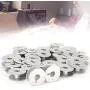 Sewing Machine Bobbin, 100pcs 55623A Aluminum Bobbins Slotted Fit For Industrial Sewing Machine Parts Sewing Machine Bobbin, 100pcs 55623A Aluminum Bobbins Slotted Fit For Industrial Sewing Machine Parts
