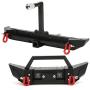 Metal Front and Rear Bumper Spare Tire Frame Parts Accessory Fit for SCX10 TRX4 D90 1/10 RC Car