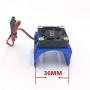 KYX Racing Alloy Heatsink with Cooling Fan for RC Crawlers 540 550 Size Motor Blue