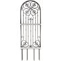 H Potter Garden Trellis for Climbing Plants Metal Wrought Iron Outdoor Wall Panel for Vines Flowers