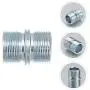 DOITOOL 4PCS 25.4mm Diameter Connectors for Thick Wire Shelve Shelving Unit Double Head Shelf Support Nut Replacement Storage Shelves Part Metal Rack DOITOOL 4PCS 25.4mm Diameter Connectors for Thick Wire Shelve Shelving Unit Double Head Shelf Support Nut Replacement Storage Shelves Part Metal Rack