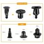 GOOACC 150 pcs Push-Type Bumper Fasteners Rivet Clips-2 Sizes Universal Auto Clips & Fastener for Bumper Fender Clips Replacement-Fastener Removal Tool Included (150PCS Clip)