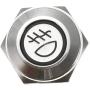 ESUPPORT 12V Car Vehicle Blue LED Light Fog Push Button Metal Toggle Switch 16mm