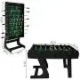 Sunnydaze Folding Foosball Table - 48 Inch Indoor Rod Hockey - Hollow Metal Rods - Space Saving Design for Family Game Room, Bar or Recreational Room