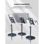 Fitfort Tablet Stand, Adjustable Tablet / Phone Holder of Aluminum Alloy Material, Case Friendly Stable Tablet Stand for iPad, iPad Air, iPad Pro 10.5, Samsung Tabs, and Phones Under 10.5-inch