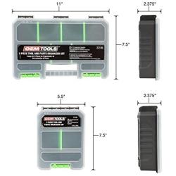 OEMTOOLS 22186 Tool and Parts Organizer Set, 3 Piece | Comes with an 11” Nine-Compartment Tool Tray & Two 5.5” Six-Compartment Trays | Removable Dividers Let You Customize Your Storage