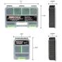 OEMTOOLS 22186 Tool and Parts Organizer Set, 3 Piece | Comes with an 11” Nine-Compartment Tool Tray & Two 5.5” Six-Compartment Trays | Removable Dividers Let You Customize Your Storage