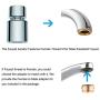 Waternymph NSF Certified Dual-function 2-Flow Kitchen Sink Aerator, 360-Degree Swivel Faucet Aerator Dual Sprayer, with Gasket Faucet Replacement Part - 55/64 Inch-27UNS Female Thread - Chrome- Swivel