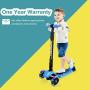 I·CODE Scooter for Kids, Premium 3 Wheel Kick Scooter with Anti-Slip Deck,Flashing Wheels,Lean to Steer for Toddler Girls Boys(3-10 Year)