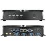 Kingdel Powerful Mini Desktop Computer, Fanless Industrial PC, Intel i5 Dual Core CPU, 8GB RAM, 256GB SSD, 2xNICs, 4xUSB 3.0, 4xCOM RS232, HD Port, Metal Case, Windows 10 Pro