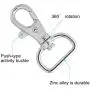 Hysagtek 60 Pcs Metal Keychain Bulk - Swivel Snap Hooks, D Ring and Slide Buckle Triglide for Handbag Purse HardwareFasteners, Strap, Backpack DIY Craft Accessories, 1 Inch, Silver Hysagtek 60 Pcs Metal Keychain Bulk - Swivel Snap Hooks, D Ring and Slide Buckle Triglide for Handbag Purse HardwareFasteners, Strap, Backpack DIY Craft Accessories, 1 Inch, Silver