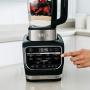 Ninja Foodi Cold & Hot Cook Hot Soups, Sauces and Dips Blender with 1400 Peak Watts to Crush Frozen Drinks & Smoothies Nonstick Glass Pitcher (HB152), 64 oz, Black
