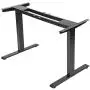Electric Stand up Desk Frame - FEZIBO Dual Motor and Cable Management Rack Height Adjustable Sit Stand Standing Desk Base Workstation (Frame Only)