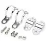 PerfecTech 1pair Metal Motorcycle Modified Turn Signal Light Indicator Mount Bracket Clamp 30-45mm (Chrome) PerfecTech 1pair Metal Motorcycle Modified Turn Signal Light Indicator Mount Bracket Clamp 30-45mm (Chrome)