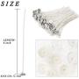 EricX Light 100 Piece Cotton Candle Wick 6'' Pre-Waxed for Candle Making,Candle DIY