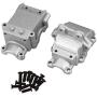 JVSISM 2Pcs Metal Wave Box Gear Box Upper and Lower Cover 144001-1254 for 1/14 WLtoys 144001 RC Car Spare Parts,Silver