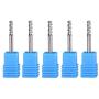 SpeTool 1/8 End Mills for Aluminum 3 Flutes CNC Spiral Router Bits for Aluminum Cut Non-Ferrous Metal Upcut 1.5 inches Long 5 Pieces