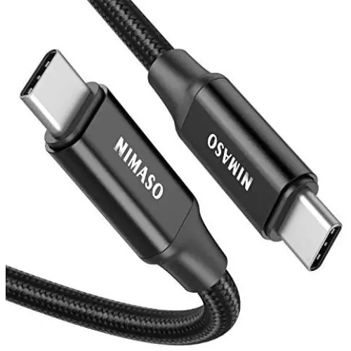 USB C to USB C 3.1 Gen 2 Cable 10Gbps Data Transfer, NIMASO 4K Video Output Monitor Cable 100W PD Fast Charging Compatible with Thunderbolt 3, MacBook Pro, iPad Pro, Galaxy S21, Google Pixel - 3.3FT USB C to USB C 3.1 Gen 2 Cable 10Gbps Data Transfer, NIMASO 4K Video Output Monitor Cable 100W PD Fast Charging Compatible with Thunderbolt 3, MacBook Pro, iPad Pro, Galaxy S21, Google Pixel - 3.3FT