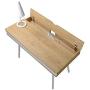 Techni Mobili Modern Multi Computer Desk with Storage, 30'' x 21.7'' x 45.3'', Pine