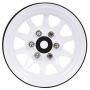 YU-NIYUT 2pcs/Set 1.9inch Metal Beadlock Wheel Rims Kit RC Car Spare Parts Accessories for 1/10 Hsp RC Crawler Buggy Car