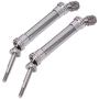 T best RC Rear Drive Shaft Set, 1/10 RC Metal CVD Transmission Shaft Fit for Traxxas Slash Car NSV775(Titanium)