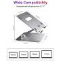 Laptop Stand, brocoon Adjustable Laptop Computer Stand for Desk, Ergonomic Aluminum Laptop Notebook Holder with Heat-Vent, Laptop Riser Compatible for MacBook Air Pro, HP & More 10-17'' Laptops