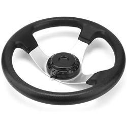 Go Kart Steering Wheel,11.8in Steering Wheel Plastic + Metal for 150cc 250cc Quad Dirt Bike Hammerhead Kandi JCL