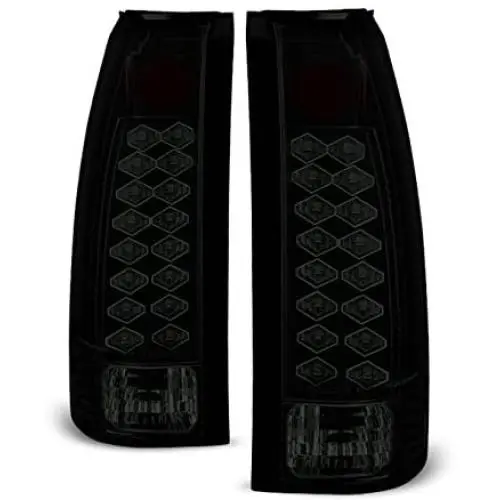 For 88-98 Chevy C/K Series Pickup Truck GMC Sierra Rear Black Smoke LED Tail Lights Brake Lamps Pair For 88-98 Chevy C/K Series Pickup Truck GMC Sierra Rear Black Smoke LED Tail Lights Brake Lamps Pair