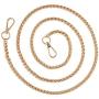 PandaHall Elite 50 inch 7MM Width Iron Purse Chain Strap Handbags Replacement Accessories for Wallet Clutch Satchel Tote Bag Shoulder Crossbody Bag with 2 Pieces Metal Buckles Gold