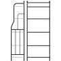 GHQME 5 Tier Metal Standing Shelf Space Saver, Storage Tower Rack for Kitchen Bathroom, Storage Shelving Unit Organizer, Outdoor Flower Stand (Black, 5-Tier)