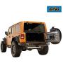 EAG Full Width Rear Bumper with Parking Sensor Mount Bracket and D-Ring Fit for 18-21 Wrangler JL
