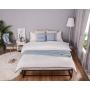 SAYGOER Queen Bed Frame Base Metal Platform Mattress Foundation Eyeglasses Shaped Frame No Box Spring Needed Heavy Duty Steel Slat Support Underbed Storage Space Noise Free Non-Slip Easy Assembly