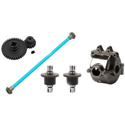 Bonarty RC Car Parts - Upgrade Metal Differential with Gear and Gear Box Housing for 1/18 WLtoys A949 A959 A969 A979 K929 K929 RC Car