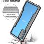 Korecase Compatible with Samsung S20 Case Double Series Military Grade Drop Protection Hybrid Heavy Duty Extreme Protection Clear Sturdy Metal Bumper Case Support Wireless Charging Blackgray