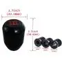 Abfer Black Stick Shift Gear Knob, Car Shifter Head 5 Speed Metal Shifting Knob Aluminum Alloy Shifter Handle Lever for Most Manual Transport Vehicles Abfer Black Stick Shift Gear Knob, Car Shifter Head 5 Speed Metal Shifting Knob Aluminum Alloy Shifter Handle Lever for Most Manual Transport Vehicles