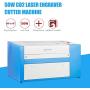 Orion Motor Tech 50W CO2 Laser Engraver Cutter 12 x 20 Inch Work Table, Laser Engraving CNC Machine with Rotary Axis, Ruida Control RDWorks V8, USB Port, LightBurn Software for Windows Mac OS Linux