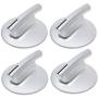 4 Pack 74010839 Surface Burner Knob Replacement Part fit for Jenn-Air Stove/Range - Replaces WP74010839, 7737P372-60, AP4100128, PS2088183, 74010839