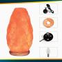 Himalayan Glow Natural Pink Salt Lamp, Crystal Salt Lamp Night Light with (ETL Certified) Brightness Control Dimmer Switch, Wooden Base & Salt Lamps Bulb | 6-8 LBS