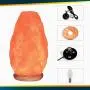 Himalayan Glow Natural Pink Salt Lamp, Crystal Salt Lamp Night Light with (ETL Certified) Brightness Control Dimmer Switch, Wooden Base & Salt Lamps Bulb | 6-8 LBS