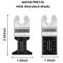 Leberna 50 Metal Wood Universal Oscillating Multitool Quick Release Saw Blades Kit Compatible w Fein Multimaster Porter Cable Black&Decker Bosch Dremel Craftsman Ridgid Ryobi Milwaukee Dewalt Rockwell
