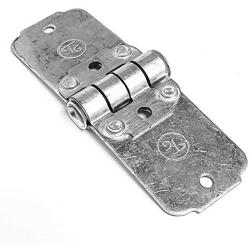 6 Set x Transglobal Mild Steel Roll Up End Hinge (Metallic)+Steel Roller (1.00'') Works with Freight Trailer Truck Roll Up Door (TG-69035, TG-61174)